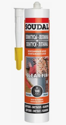 Клей каучуковый "Soudal CLEAR FIX", 280мл