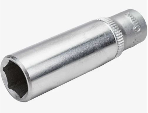 Головка торцевая 1/4" удлиненная 6 гранная, 10мм