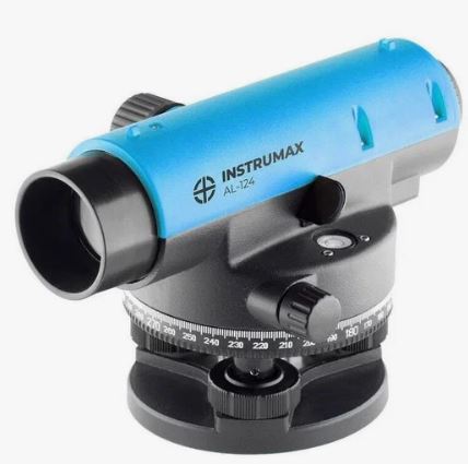 Нивелир оптический INSTRUMAX AL-124 (24X, 2мм/км + штатив TR-16 + рейка TS-500)*