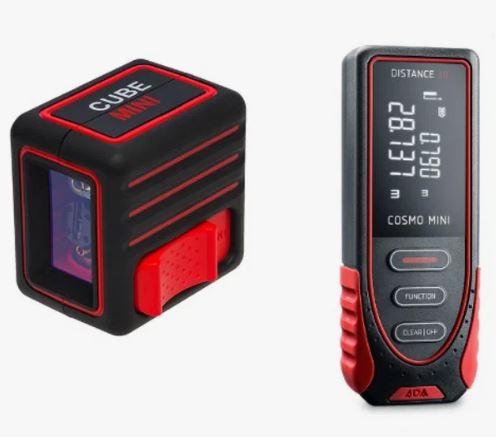 Лазерный уровень ADA Cube MINI Basic Edition + ADA Cosmo MINI (КОМПЛЕКТ)*