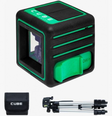 Лазерный уровень ADA Cube 3D Green Professional Edition (3лин, 0,2мм/м, 40/70м)*