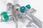 Краскораспылитель AG801 HVLP пневм. с пласт. верхним 600 мл, 1,5/1,8 мм//Stels