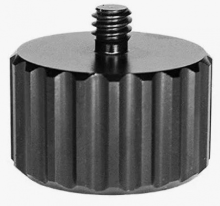 Переходной винт с 1/4" (внеш.резьба)  на  5/8" (внутр.резьба) серебро