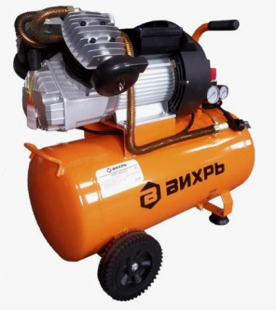 Компрессор Вихрь КМП-400/50 (2,5 кВт, 400л/мин, 50л, коаксиал., 8бар, 35кг)*