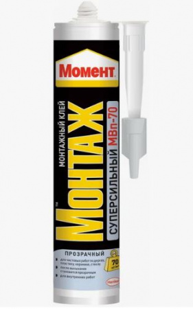 Клей "Момент Монтаж Суперсильный" прозрачный, 280г
