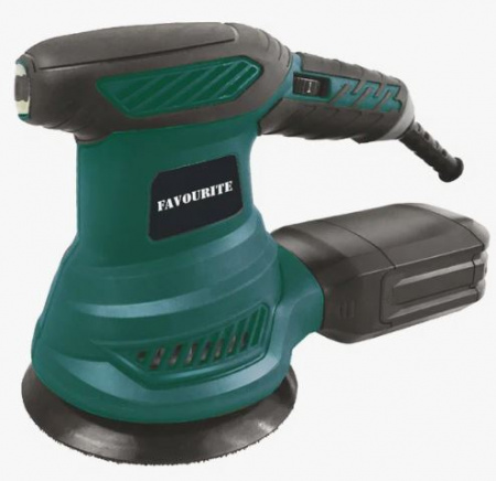 Шлифмашина Favourite OS 600/125E (600Вт, ф125мм, рег.об., 4 подошвы, 2.1кг)*