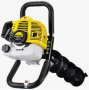 Мотобур Huter GGD-52 (1.9л.с., 300мм, 1 оператор, без шнека, 8,45кг)