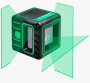 Лазерный уровень ADA Cube 3D Green Professional Edition (3лин, 0,2мм/м, 40/70м)*